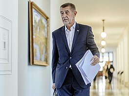 Zasedání vlády. Na snímku premiér Andrej Babi� (ANO). (12. �íjna 2026)