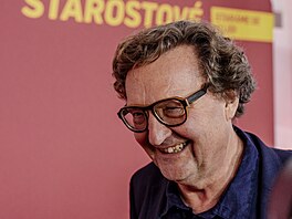 Volební �táb na Malostranském nám�stí v Praze (Starostové). Na snímku Petr...