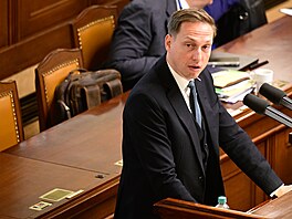 Místop�edseda STAN Karel Dvo�ák na mimo�ádné sch�zi Sn�movny (14. �íjna 2026)