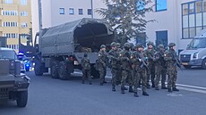 Spole�né cvi�ení voják�, policist� a hasi�� SafeGuard 2026 v areálu PVK na...