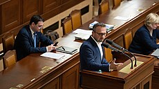 Marian Jure�ka (KDU-�SL) na �ádné sch�zi Sn�movny. Poslanci by m�li projednat v...