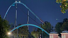 Horská dráha v zábavním parku Six Flags v americkém Austellu. (12. �íjna 2026)