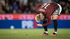 Spar�anský úto�ník Jonatan Brunes po neprom�n�né �anci