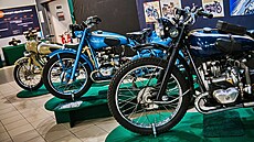 Zahájení výstavy anglických motocykl� Douglas � král silnic v Technickém muzeu...