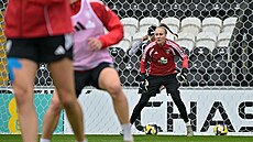 Vanesa Jílková na tréninku �eské reprezentace ve Skotsku.
