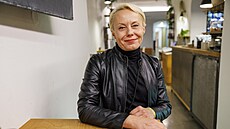 Jana Janulíková ve volebním �tábu hnutí Za Lu�ánky. (10. �íjna 2026)