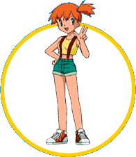 Charakter z Pokémonu - Misty Waterflower