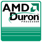 Oficiln logo procesoru AMD Duron