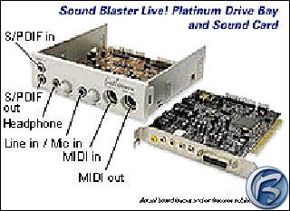 Sound Blaster Live! Platinum - panel