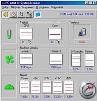 PC Alert III System Monitor - vt obrzek z programu