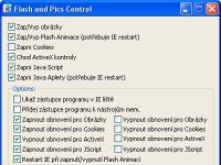Flash and Pics Control - vt obrzek z programu