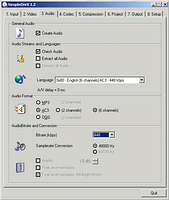 Simple DivX - vt obrzek z programu