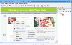 Web Page Maker - vt obrzek z programu