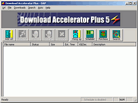 Download Accelerator Plus  - vt obrzek z programu