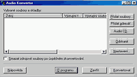 Audio Converter - vt obrzek z programu