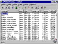 Audition for Windows - vt obrzek z programu