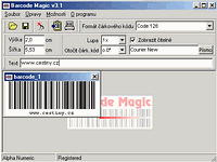 Barcode Magic - vt obrzek z programu