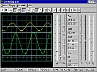 Osciloskop pro Windows - vt obrzek z programu