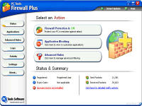 PC Tools Firewall Plus - vt obrzek z programu
