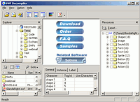 SWF Decompiler MX 2002 Pro - větší obrázek z programu