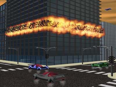 Exploze hotelu (Ilustraní animace)