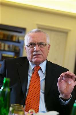 Prezident Václav Klaus.