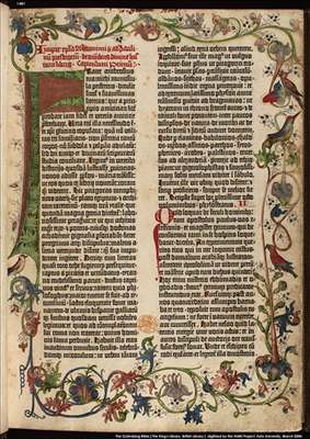 Gutenbergova listina (Ilustraní foto).