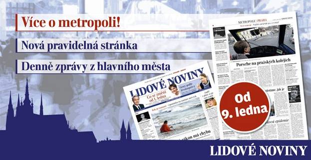 Lidov noviny maj nov strnky: Brno a Prahu!
