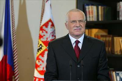 Václav Klaus při novoročním projevu