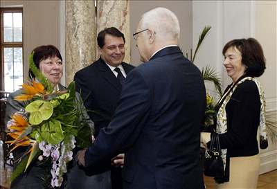 Prezident Klaus a premiér Paroubek. 