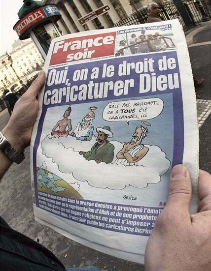 f France Soir dostal za karikaturu Mohameda vpov