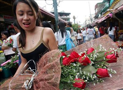 Oslavit svatého Valentýna se chystají i lidé na Filipínách