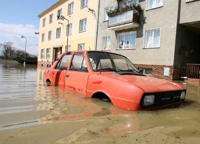 Záplavy v Olomouci.