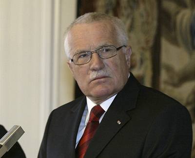 Prezident Václav Klaus.