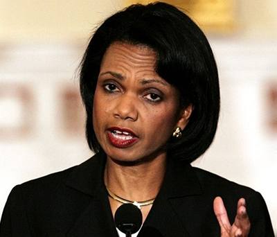 Americká ministrině zahraničí Condoleezza Riceová. 