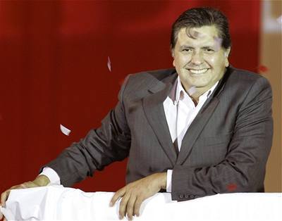 Nový peruánský prezident Alan García.