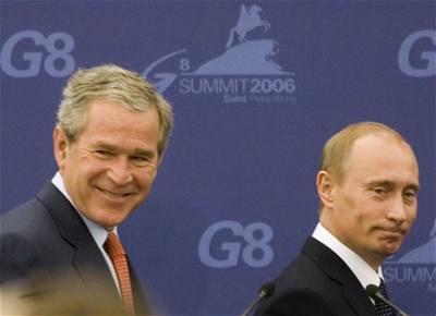George Bush s Vladimírem Putinem
