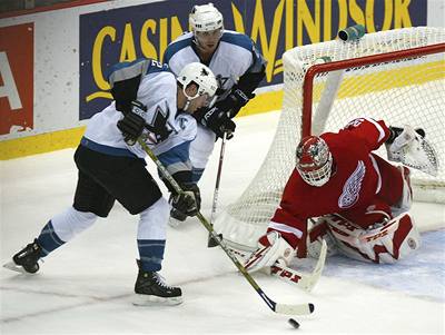 Dominik Haek pochytal 22 stel hokejist San Jose.