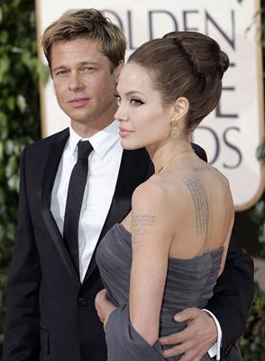 Hollywoodský pár Brad Pitt a Angelina Jolie.