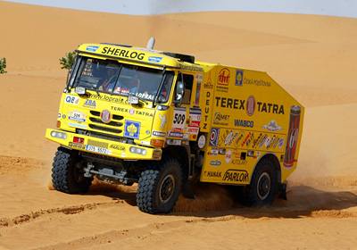 Aleš Loprais s kamionem Tatra obsadil třetí místo na loňské Rallye Dakar.