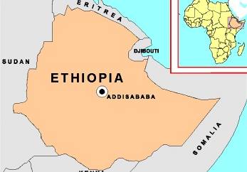 Etiopie (ilustraní mapa)