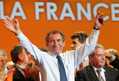 Kandidát na francouzského prezidenta Francoise Bayrou. 
