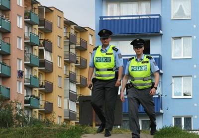 Policisté prohledávají byty v Brn.