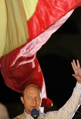 Rumunský prezident Traian Basescu.