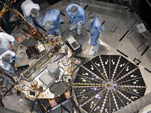 Vdeck tm NASA pi prci na sond Phoenix.