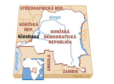 Kongo - mapa