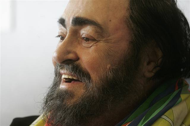 Luciano Pavarotti v eské republice v roce 2005