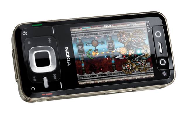 Nokia N81  - pohled na leato