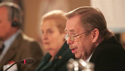 Václav Havel an Foru 2000.