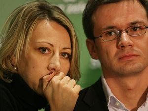 Poslanci Strany zelench Katina Jacques a Ondej Lika.